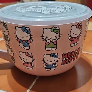 Hello Kitty Pink Ceramic Bowl